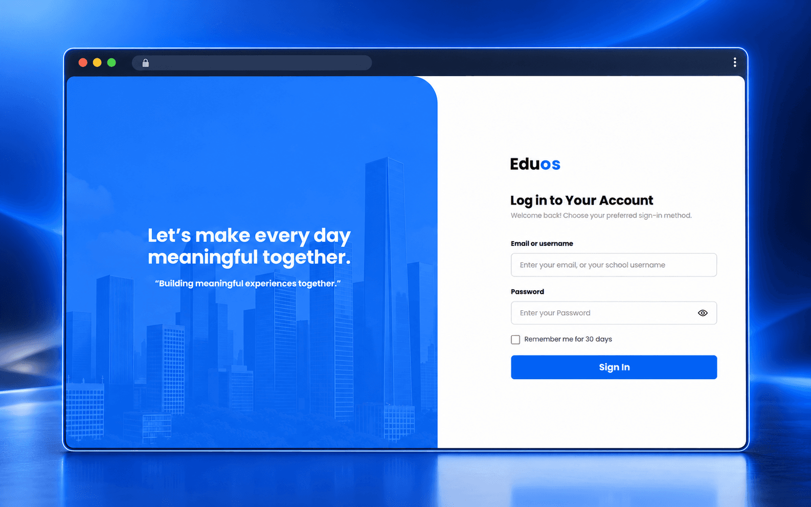 EduOS product interface